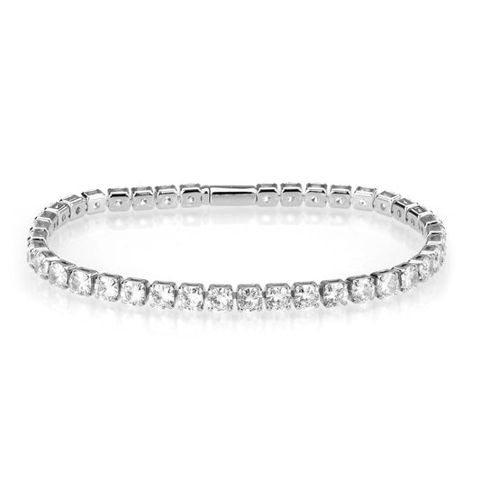 Gold Plated CZ Tennis Bracelet - AAA Grade Cubic Zirconia Bracelet for Women