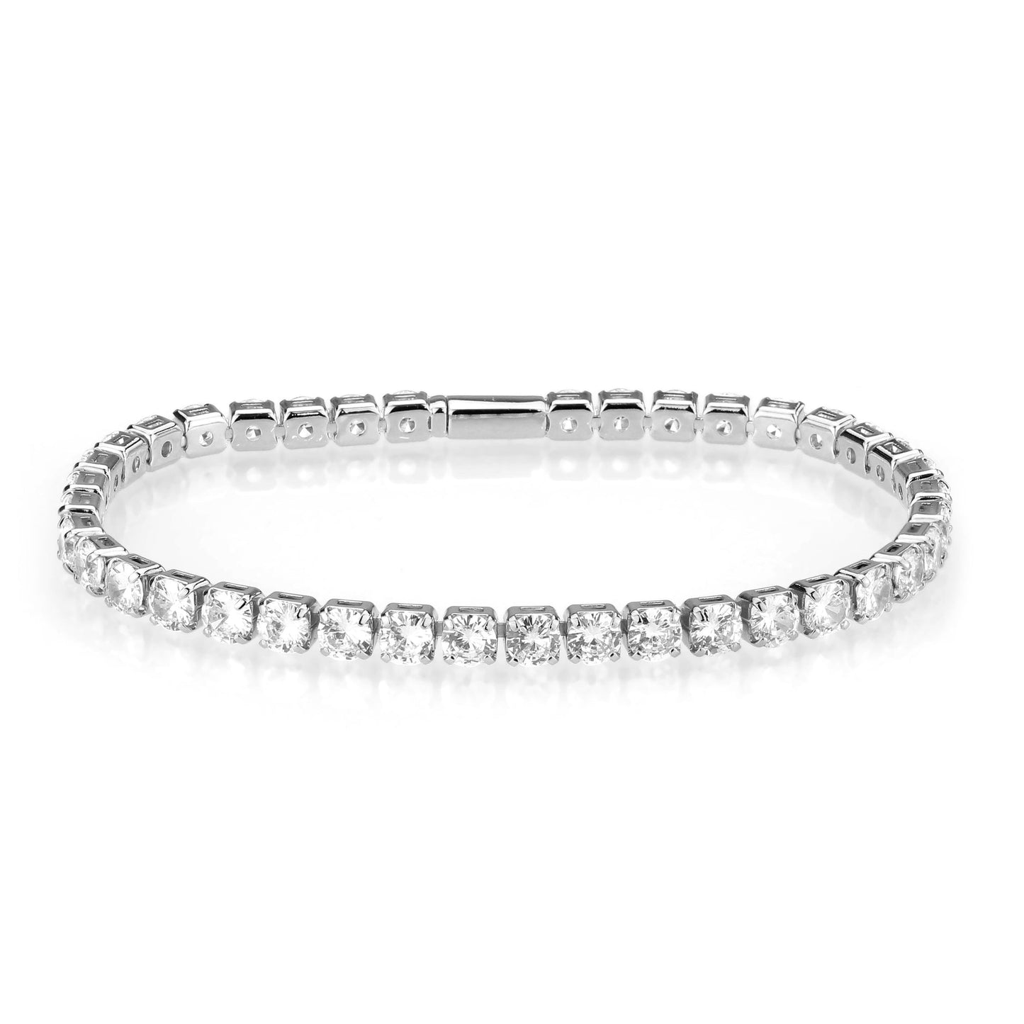 Gold Plated CZ Tennis Bracelet - AAA Grade Cubic Zirconia Bracelet for Women